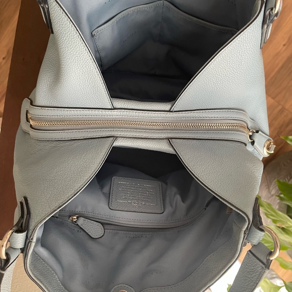 Coach Light Blue Hallie Shoulder Bag - Picture 8 of 10